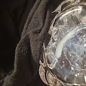 Orrefors Crystal Rasberry Bubble Votive Candle Holder 3” X 4”